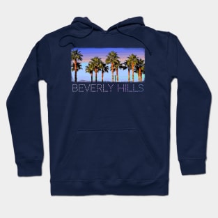 Beverly Hills Palm Trees - Cool vintage retro design Hoodie